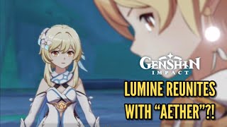 LUMINE REUNITES WITH AETHER!? Genshin Impact 6.0 Nod Krai Archon Quest Cutscene