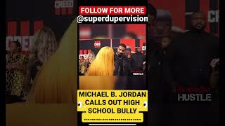 “I was the corny kid, right?” Michael B Jordan confronts High School Bully on Red Carpet #shorts