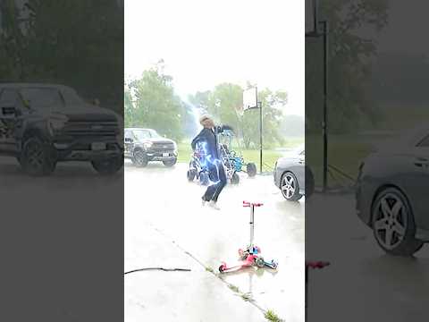 Creepy stalker got struck by lightning #shorts
