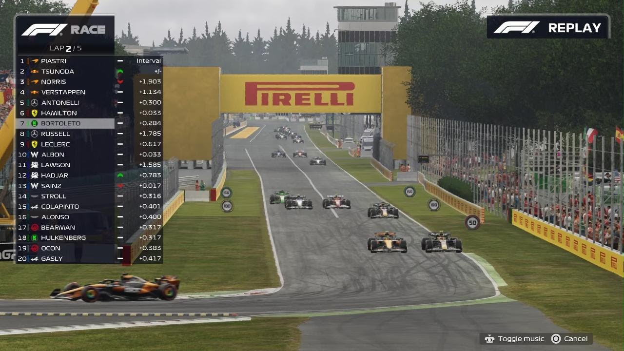 F1 25 Monza Sauber race