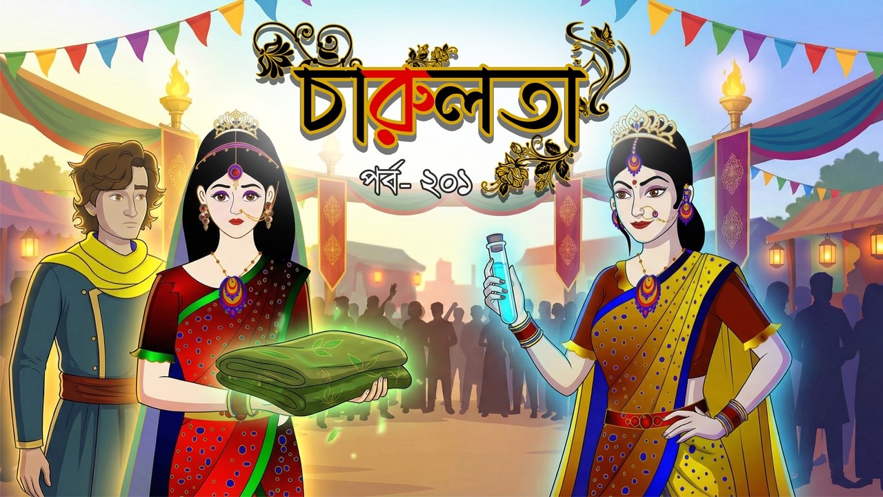 চারুলতা  (পর্ব 201 ) । Bangla cartoon। Bangla fairytales। Thakumar jhuli। Rupkothar golpo