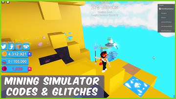MINING SIMULATOR CODES AND GLITCHES 💎 Roblox Mining Simulator
