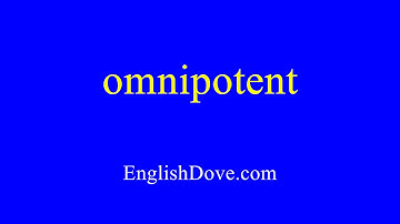 How to pronounce omnipotent in American English.