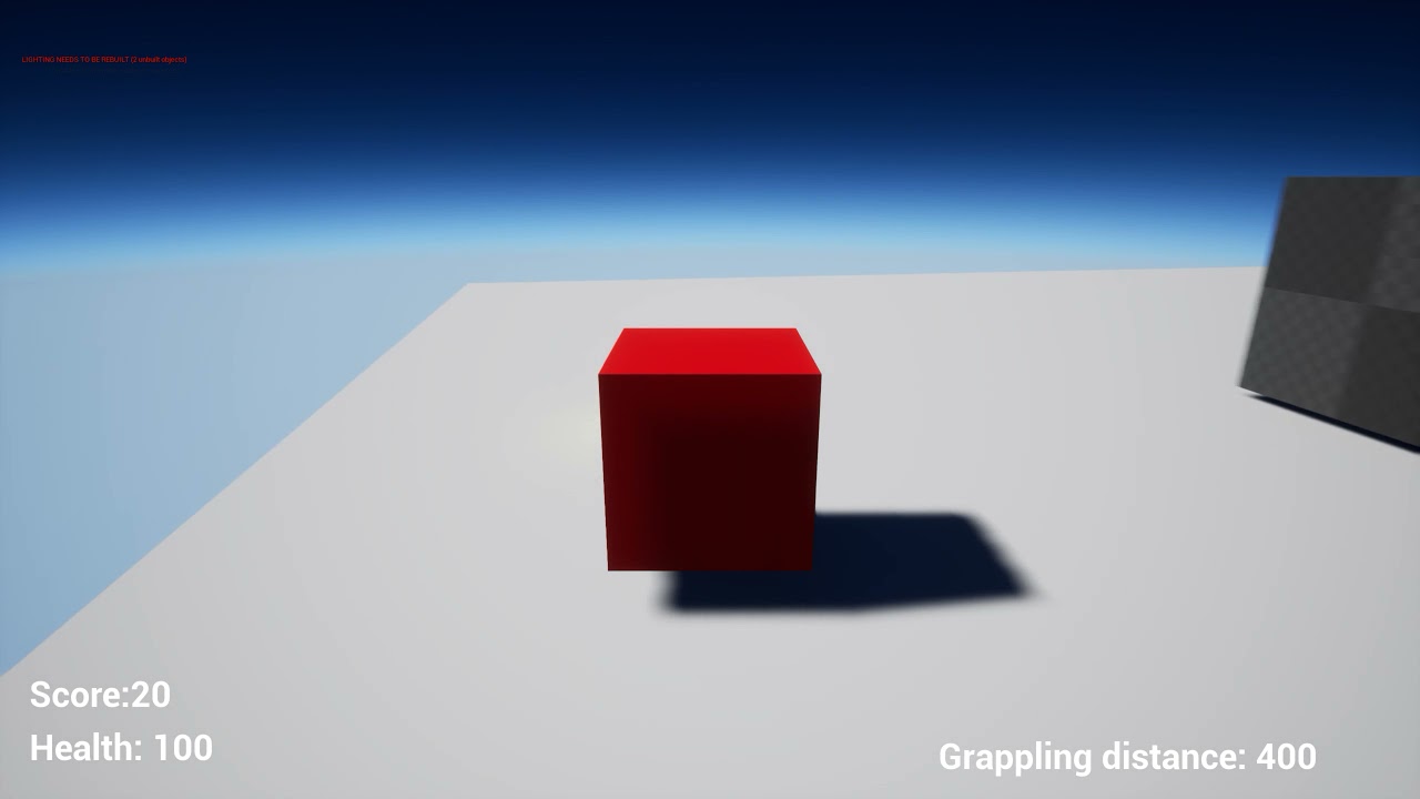 Cube game character, collect scores