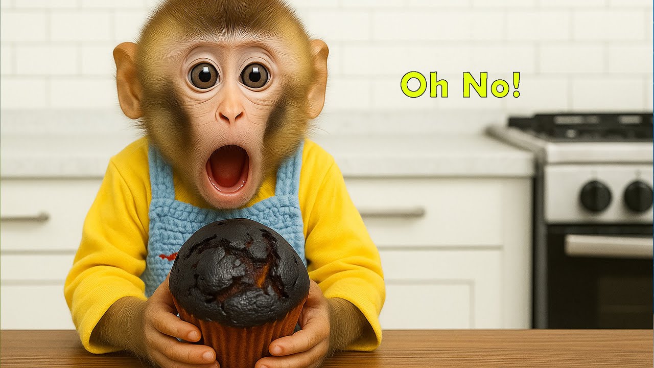 Monkey LiLy Messes Up The Sponge Cake And Gets Help From Dad!👨‍🍳❤️| MONKEY LILY TDC