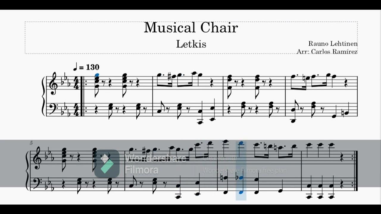 "Musical Chair" Dance ARTEK Piano transcription. Letkiss by Rauno Lehtinen. YouTube