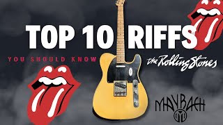 Top 10 Riffs: THE ROLLING STONES | Maybach Guitars | Resimi