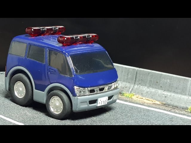 Tooned Nissan NV van police Fukushima Prefecture Japan by ChoroQ
