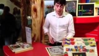 Marvins Magic Drawing Boards Demonstrator At Harrods