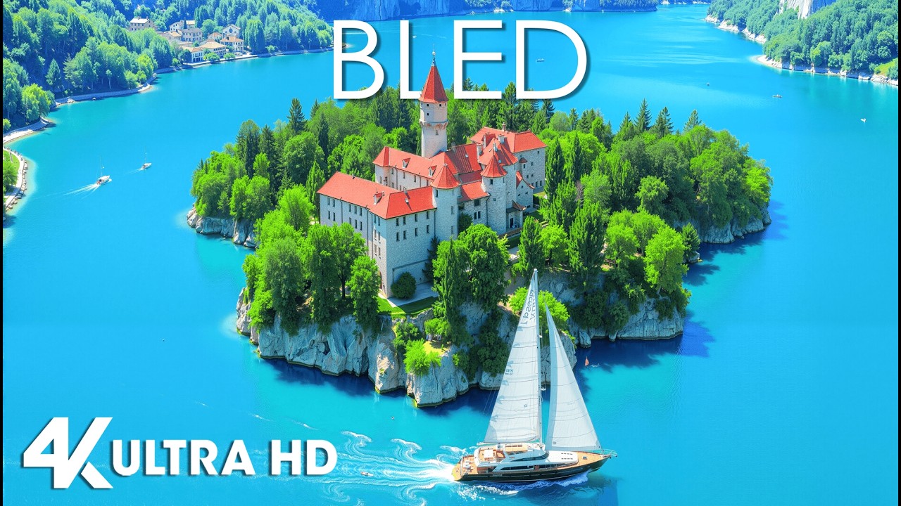 BLED SLOVENIA 4K ULTRA HD 🇸🇮 | Fairytale Alpine Lake, Hidden Paradise | Deep House Travel Music