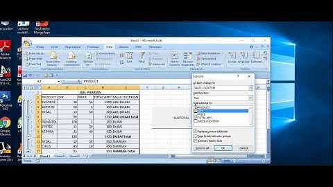 Macro with Subtotal in Excel