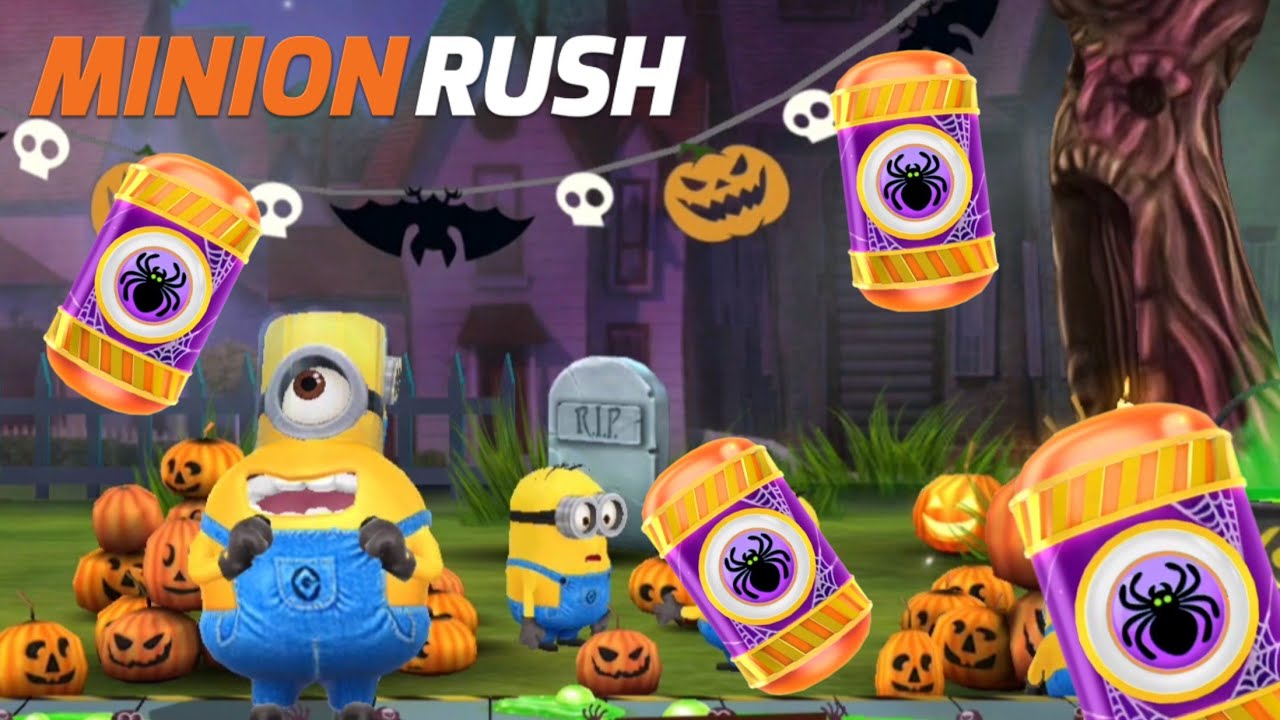 Minion Rush Jelly Jar minion Spooky Party prize pods opening special