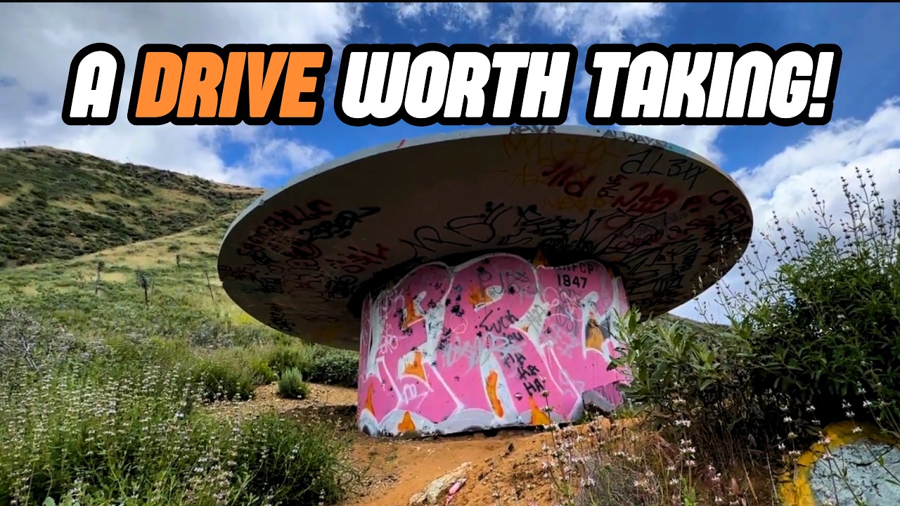 San Gabriel Mountains Scenic Drive | Seasonal Waterfall & Misterious Tower, from Santa Clarita to LA
