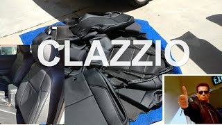 Clazzio OEM looking leather seat covers installation tips 2017 Toyota Tacoma