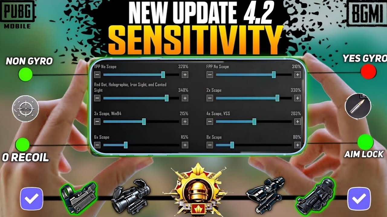 НОВЫЙ КОД ОБНОВЛЕНИЯ 4.2 🔥 НАСТРОЙКИ ЧУВСТВИТЕЛЬНОСТИ PUBG MOBILE/BGMI 2026 | ЛУЧШИЕ НАСТРОЙКИ ЧУ...