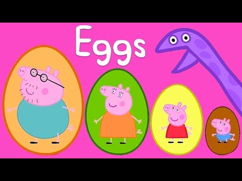 PEPPA PIG SURPRISE EGGS | LEARNING FOR KIDS