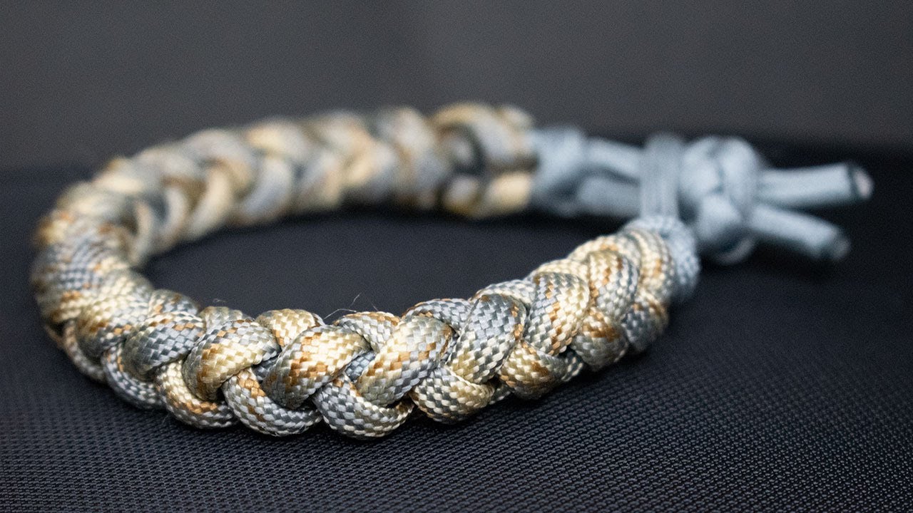 Tutorial pulsera paracord trenzado fácil sin broche.