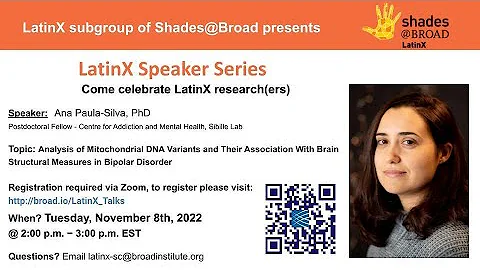 LatinX Speaker Series: Ana Paula Silva, PhD