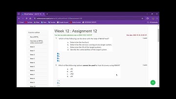 ETHICAL HACKING NPTEL SOLUTIONS WEEK-12 #nptel #nptelcourseanswers #nptelweek15