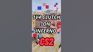 1v4 CLUTCH on Inferno 🔥 | CS2 Insane Play! #cs2 #cs2inferno  #csgo #clutch #gamer #competitivo