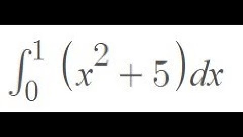 Definite integration of x^2+5