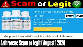Arthrozene Scam or Legit August Review That will Help You Scam Adviser Reports