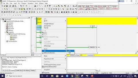 Tutorial program PLC sebagai gerbang logika NAND dengan 4 input dengan menggunakan CX programmer