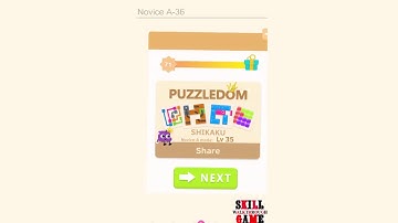 Puzzledom - Shikaku - Novice A Level 1 - 50 - Walkthrough
