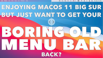 How to get a solid non-transparent menu bar in macOS Big Sur & Monterey