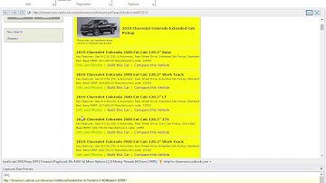 Scraping details of car variants at carbook.com usign WebHarvy
