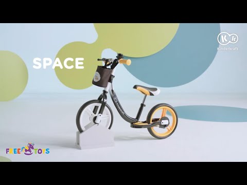 Спортивний беговел Kinderkraft SPACE з підставками для ніг та гальмом ( Польща )