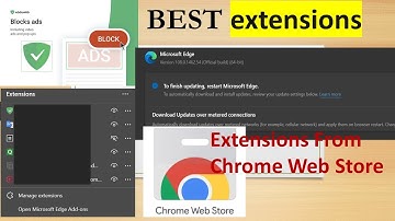 BEST extensions FOR Microsoft Edge AND UPDATE SETTING #ADGUARD #ADBLOCKER  #extensions