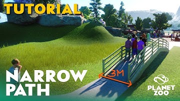 Narrow Path Tutorial - Planet Zoo Tutorial Tips & Tricks