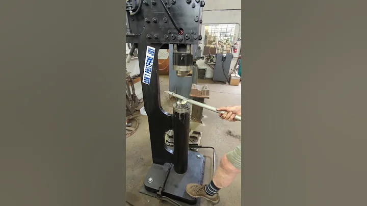 The Bull 75LB air powered forging hammer Auction lot 70