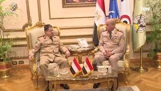 الفريق أول محمد زكى القائد العام للقوات المسلحة يلتقى وزير دفاع جمهورية اليمن