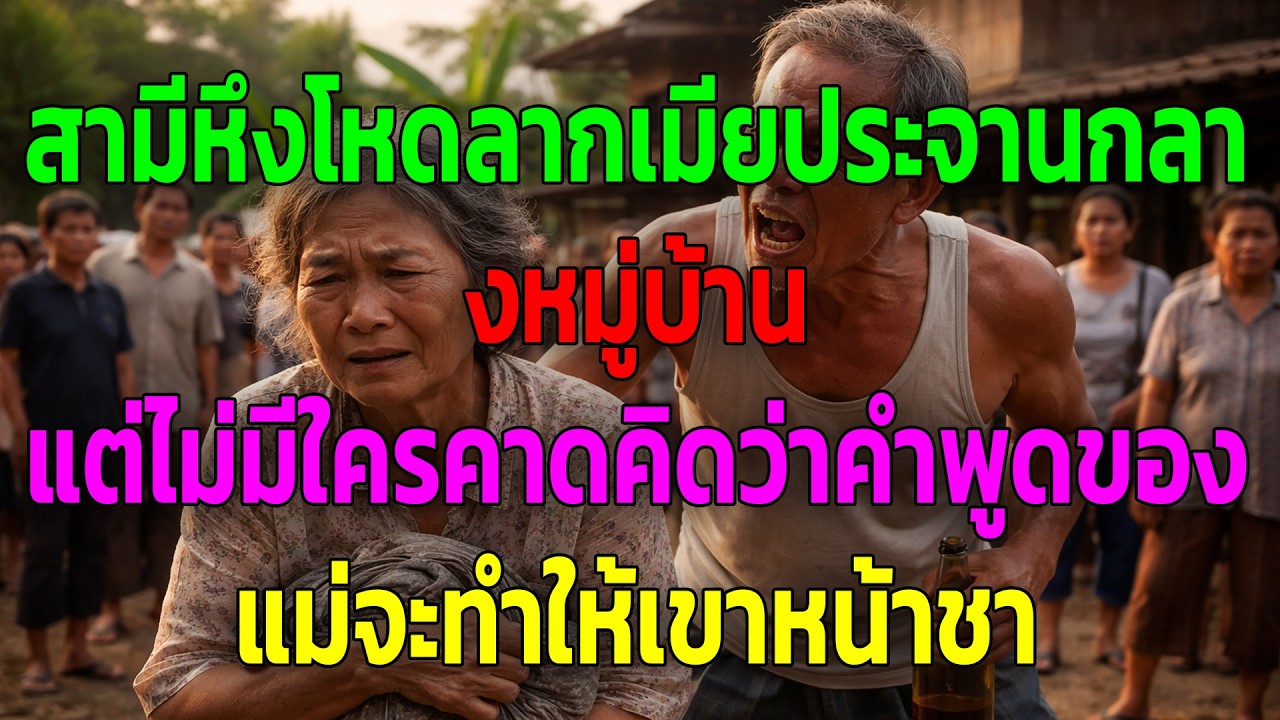 สามีหึงโหดลากเมียประจานกลางหมู่บ้าน แต่ไม่มีใครคาดคิดว่าคำพูดของแม่จะทำให้เขาหน้าชา