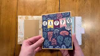 Mermaid Friends Accordion Spine Album with Echo Park Mermaid Tails and Bo Bunny Down By the Sea
