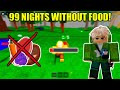 99 NIGHTS WITHOUT FOOD! The most brutal challenge in 99 Nights in the Forest