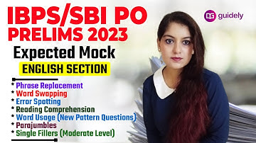 IBPS/SBI PO Prelims 2023 | Expected Mock English Section| Mock Test By Shefa Ma