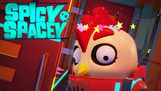 Spicy Spacey 🚀 Episode 13: Robocar Luar Angkasa 🌌 Animasi Pendek ⭐ Super Toons TV Bahasa