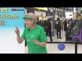 Rebecca Closure gets a workout in with The Green Goddess (Diana Moran) live on BBC Breakfast