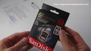 Sandisk Sdxc Extreme Pro 64Gb Uhs-I - Unboxing