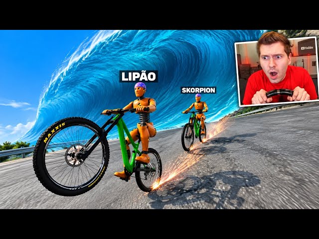 Dando GRAU de BICICLETA COM SKORPION! - BeamNG Drive Multiplayer 