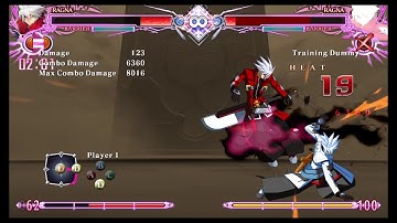 BlazBlue Central Fiction 2.0 Ragna Max DMG Combo 8K