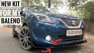 installed front splitters in my car | universal body kit for all cars | baleno modified