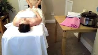 Back massage with hot basalt, stones - learn General Health