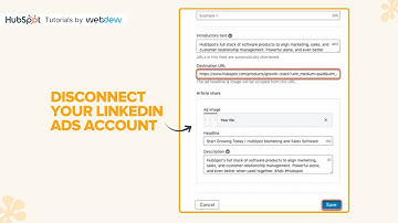 How to disconnect your LinkedIn Ads account from HubSpot