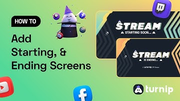 How to add starting/ending screens on mobile during streaming | Turnip app | Livestream for free