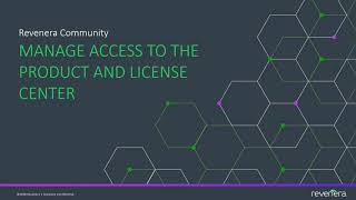 Manage Access to the Product and License Center