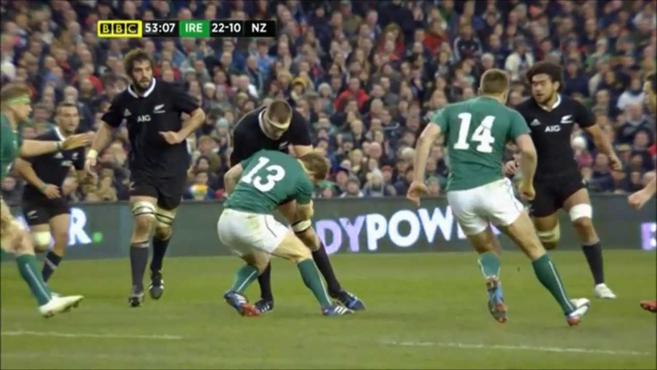 Brian O Driscoll Concussed Again Vs New Zealand 2013 Youtube